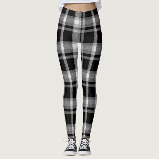 Dicke Streifen karierte Leggings (Vorderseite)