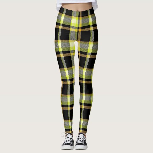 Dicke Streifen, Karierte Leggings (Vorderseite)