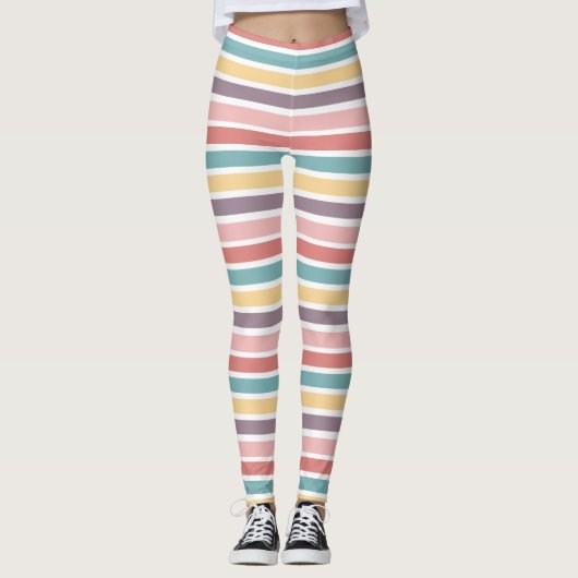 Dicke Streifen Leggings (Vorderseite)