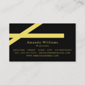 Dicke Streifen, Minimalistisch Visitenkarte (Rückseite)