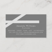 Dicke Streifen, Minimalistisch Visitenkarte (Rückseite)