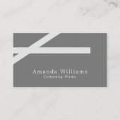 Dicke Streifen, Minimalistisch Visitenkarte (Vorderseite)