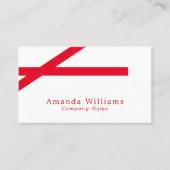 Dicke Streifen, Minimalistisch Visitenkarte (Vorderseite)