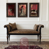 Dicke Streifen, Zebra Lounging, Hollywood Regency Seidenpapier