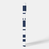 Dicke Streifenmuster - weiße und nautische Marine Case-Mate iPhone Hülle (Rückseite / Rechts)