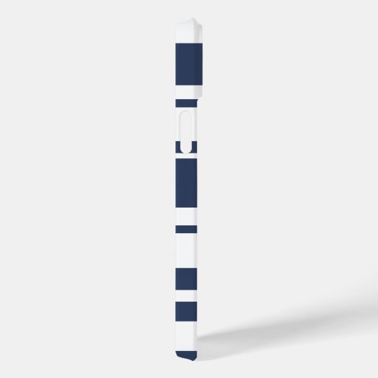 Dicke Streifenmuster - weiße und nautische Marine Case-Mate iPhone Hülle (Rückseite / Rechts)