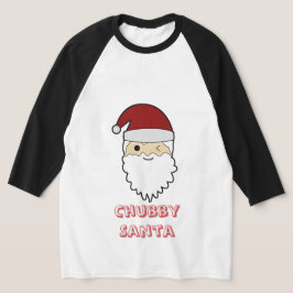 Dicke süße Santa-Gesicht – Anbetungswürdiger Weihn T-Shirt