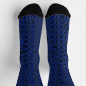 Dicke Swirls blaue Socken (Oben)