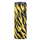 Dicke Tiger Strip Muster Travel Mug - Wildgelb Thermosbecher (Rückseite)