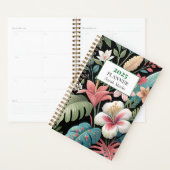 Dicke tropische botanische Muster Monogramm Planer (Anzeige)