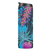 Dicke tropische Foliage Muster mit Hummingbird Thermosbecher (Nach rechts gedreht)