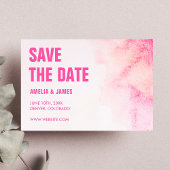 Dicke Typografie Blush Pink Ombre Dusty Rose Save The Date