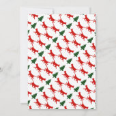 Dicke Typografie-Katze, Weihnachtsfeier am Baum Einladung (Rückseite)