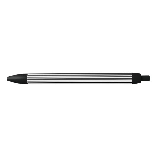 Dicke und dünne schwarze und weiße Streifen Kugelschreiber (Vorderseite)