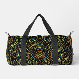 Dicke und farbenfrohe Dot Art Muster Duffle Bag