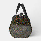 Dicke und farbenfrohe Dot Art Muster Duffle Bag (Rechts)