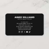 Dicke und holografische Kristalle Visitenkarte (Rückseite)