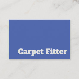Dicke und klare Teppichböden Visitenkarte