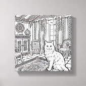 Dicke und leichte Katze #4 Leinwanddruck (Vorderseite)