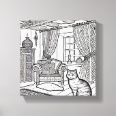 Dicke und leichte Katze #5 Leinwanddruck (Vorderseite)