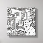 Dicke und leichte Katze #6 Leinwanddruck (Vorderseite)