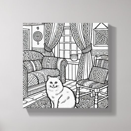 Dicke und leichte Katze #9 Leinwanddruck (Vorderseite)