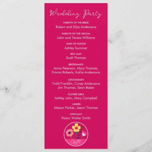 Dicke und leuchtend farbenfrohe Frühjahrssonne Programm (Rückseite)