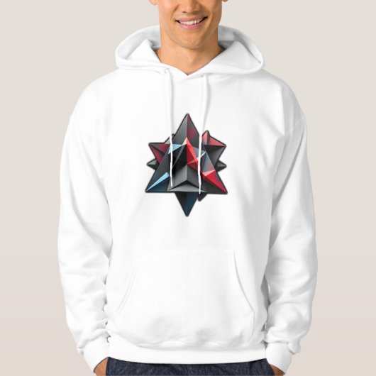 Dicke und moderne Abstrakte Kunst Hoodie (Vorderseite)