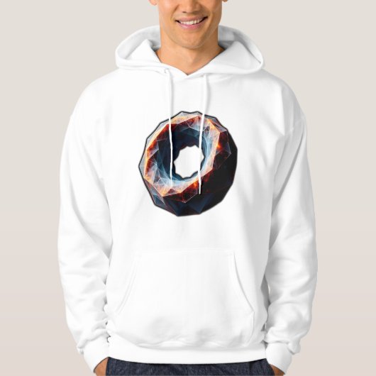 Dicke und moderne Abstrakte Kunst Hoodie (Vorderseite)
