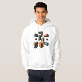 Dicke und moderne Abstrakte Kunst Hoodie (Vorne ganz)