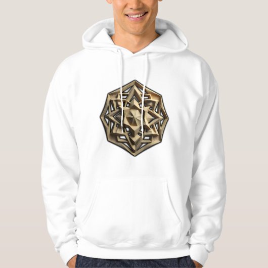 Dicke und moderne Abstrakte Kunst Hoodie (Vorderseite)