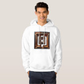 Dicke und moderne Abstrakte Kunst Hoodie (Vorne ganz)