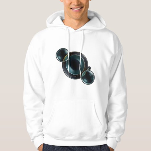 Dicke und moderne Abstrakte Kunst Hoodie (Vorderseite)