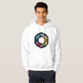 Dicke und moderne Abstrakte Kunst Hoodie (Vorne ganz)