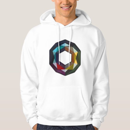 Dicke und moderne Abstrakte Kunst Hoodie (Vorderseite)