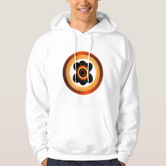 Dicke und moderne Abstrakte Kunst Hoodie (Vorderseite)