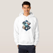 Dicke und moderne Abstrakte Kunst Hoodie (Vorne ganz)