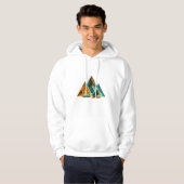 Dicke und moderne Abstrakte Kunst Hoodie (Vorne ganz)