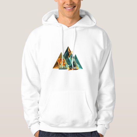 Dicke und moderne Abstrakte Kunst Hoodie (Vorderseite)