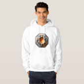 Dicke und moderne Abstrakte Kunst Hoodie (Vorne ganz)