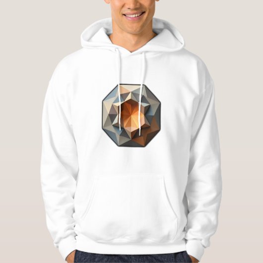 Dicke und moderne Abstrakte Kunst Hoodie (Vorderseite)