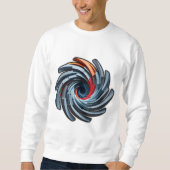 Dicke und moderne Abstrakte Kunst Sweatshirt (Vorderseite)