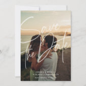 Dicke und moderne Schrift Save The Date (Vorderseite)