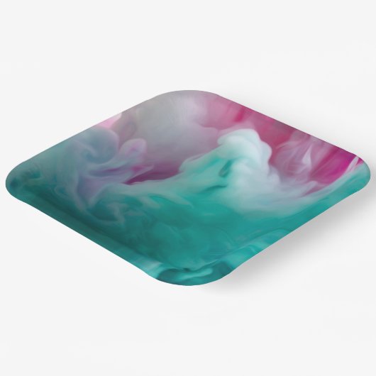 Dicke und schöne 9" Quadratpapierplatte Pappteller (Gewinkelt)