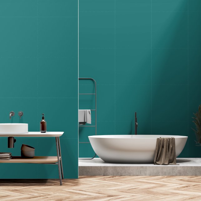 Dicke veridische Aquarellfarbe Tapete (Badezimmer)