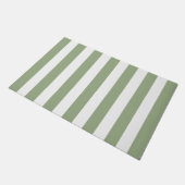 Dicke vertikale Streifen und weiß gestreift Fußmatte (Schrägansicht)