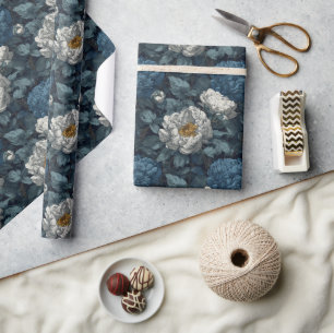 Dicke Vintage Peonies Bouquet Wrapping Paper Geschenkpapier