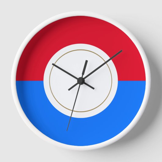 Dicke, weißer, leuchtend roter Blauer Rim Uhr (Vorderseite)