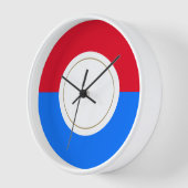 Dicke, weißer, leuchtend roter Blauer Rim Uhr (Winkel)