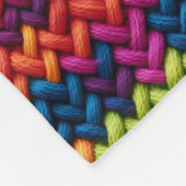 Dicke Wolle Regenbogenfarbendecke Fleecedecke (Ecke)